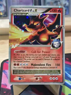 Pokemon TCG 2009 Charizard G LV.X Holo Card 143/147 Supreme Victors NM - Image 1