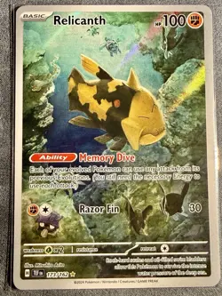 Relicanth 173/162 Illustration Rare Temporal Forces Pokemon TCG NM - Image 2