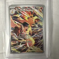 2025 POKEMON DRI EN-DESTINED RIVALS ILLUSTRATION RARE ETHAN'S TYPHLOSION PSA 10 - Image 1