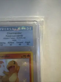 CGC 8.5 NM/MINT Baby Shiny Charmander Holo Hidden Fates SV6/SV94 Pokemon 2019 - Image 4