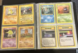 Pokemon TCG 1999 Base Set Vintage WOTC Binder With Cards - Image 4