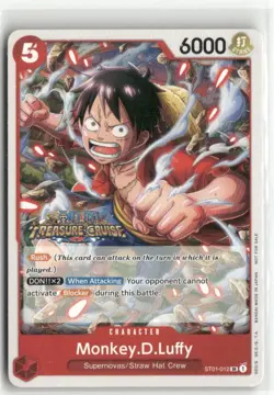 Monkey.D.Luffy ST01-012 Treasure Cruise Stamp Promo Tournament Pack Vol. 5 - Image 1