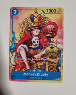 One Piece Monkey.D.Luffy 2nd Anniversary Stamped Promo P-043 - Image 1