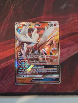 Pokemon TCG Reshiram GX Dragon Majesty Holo Ultra Rare Card 11/70 - Image 1
