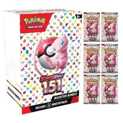 UK Pokemon TCG Scarlet & Violet 151 Booster Bundle Sealed New (6 Packs) - Image 2