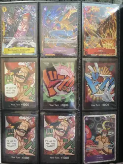 One Piece Illustration Box Vol 5 & 6 + binder of 66x cards sr, sec, r, don - Image 5
