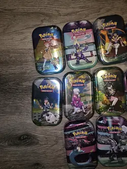 Pokemon Trading Game EMPTY WITH NO CARDS Mini Tin Lot Of 10 - Image 3