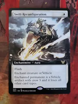 MTG Card: Swift Reconfiguration (Kamigawa: Neon Dynasty) EXTENDED ART - Image 1