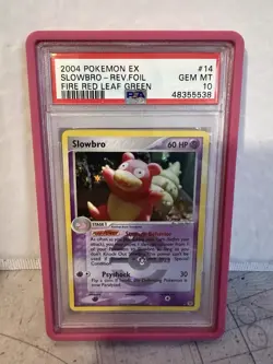 Slowbro Reverse Foil Fire Red & Leaf Green EX Pokemon Card PSA 10 GEN MINT - Image 1