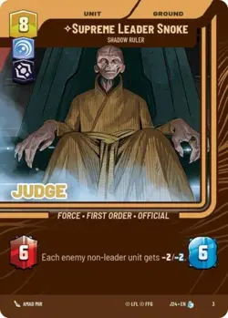 Supreme Leader Snoke Shadow Ruler (Star Wars Unlimited) Normal - Image 1