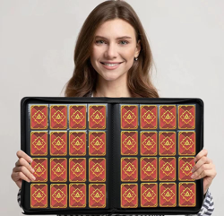 16 Pocket Card Binder, 1000+ Premium Zip Trading Card Binder, Double Sided Pocke 7445054698682 - Image 2