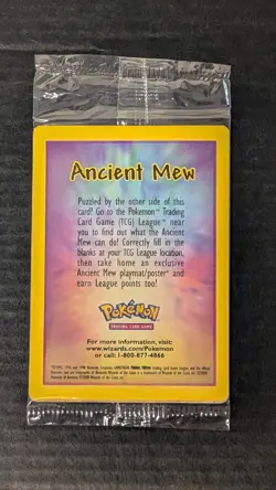 Ancient Mew SEALED 2000 Pokemon Unopened Movie Promo Card - MINT 🔥 - Image 2