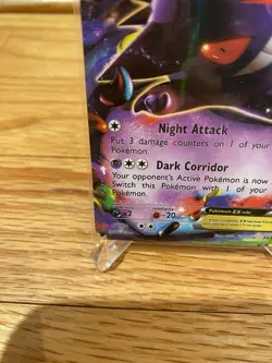 Pokemon Gengar EX 34/119 XY Phantom Forces Ultra Rare Holo Night Attack Card - Image 4