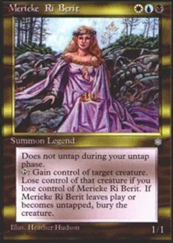 1x Merieke Ri Berit Light Play, English Ice Age MTG Magic - Image 1