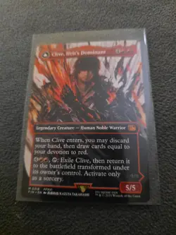 Clive, Ifrit's Dominant 0318 Borderless Final Fantasy MTG NM Ifrits Regular - Image 1