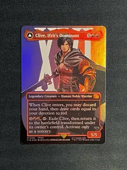 Clive, Ifrits Dominant Borderless Foil M 0385 Final Fantasy FIN MTG NM+ - Image 1