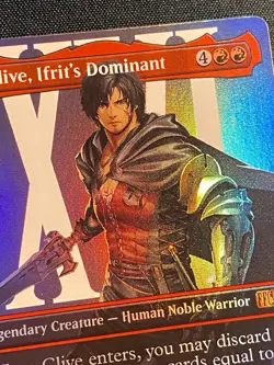 Clive, Ifrits Dominant Borderless Foil M 0385 Final Fantasy FIN MTG NM+ - Image 3