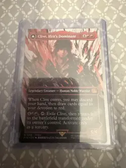 MTG Clive Ifrits Dominant Final Fantasy Borderless Card #318 NM Condition - Image 1
