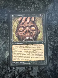 1997 Magic the Gathering Visions Necromancy Lightly Played - Image 1