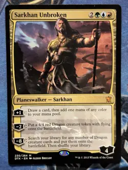 Sarkhan Unbroken - Dragons of Tarkir - MTG Magic the Gathering - LP - Image 1