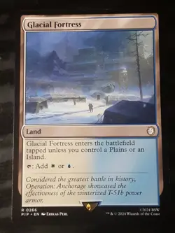 Glacial Fortress , Commander FALLOUT , NM,MTG ,FREE SHIPPING - Image 1