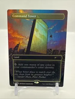 Command Tower 1994 Foil Marvel's Spider-Man: Heroic Deeds Secret Lair - Image 1