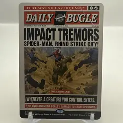 MTG Impact Tremors 1999 Rare Secret Lair Marvel Regular Non Foil - Image 1