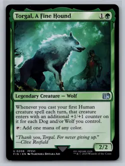 Mtg Final Fantasy Torgal: A Fine Hound Near Mint Non-foil - Image 1