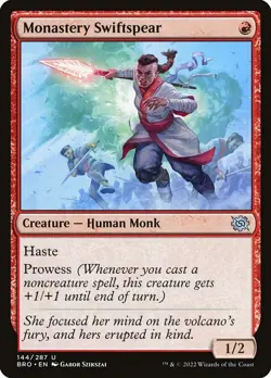 [MTG] Monastery Swiftspear (Foil) (144) (BRO) NM - Image 1