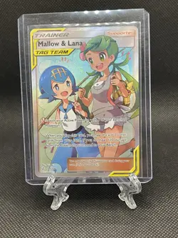 Pokemon Mallow & Lana Full Art TAG TEAM Trainer Card 231/236 Ultra Rare Holo - Image 1