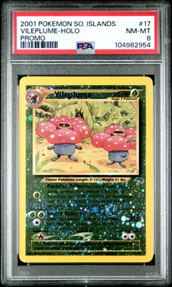 Vileplume Holo PSA 8 Pokemon Southern Islands Promo #17 - Image 1