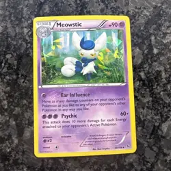 Pokemon TCG - Meowstic 43/106 - Flashfire - Cracked Ice Holo - Image 1