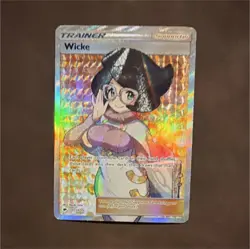 Pokemon TCG Wicke Trainer Full Art Ultra Rare Holo 147/147 Sm-Burning Shadows - Image 1