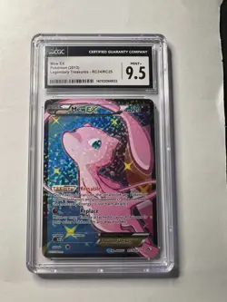 Pokemon Mew EX Legendary Treasures Radiant Full Art #RC24/RC25 CGC 9.5 Mint+ - Image 1