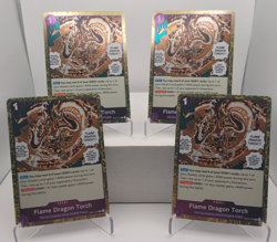 Flame Dragon Torch Playset - EB04-040 x4 - The Azure Sea's Seven - One Piece TCG - Image 1