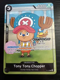 Tony Tony.Chopper (CS 25-26 Event Pack Finalist Ver.) P-065 One Piece Textured - Image 1