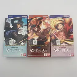 One Piece TCG Special DON!! Set Vol 1 + 2 Lot Of 3 Ace + Luffy Sealed Brand New - Image 1