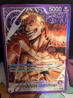ONE PIECE CARD GAME TCG Donquixote Doflamingo Leader Alt Art OP14-060 English - Image 1