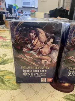 One Piece OP-14 The Azure Sea’s Seven Double Pack Set 9 Lot Of 10 Sets - Image 3