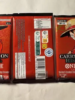 One Piece OP13 Booster Packs Carrying On His Will English New Sealed - Image 4