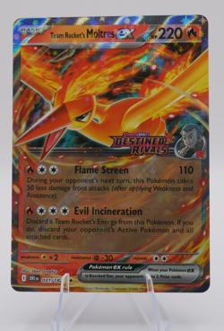 Team Rocket's Moltres ex DR Stamped IR Holo 31/182 - Pokemon SV: Destined Rivals - Image 1