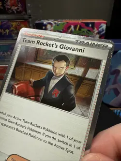 Team Rocket's Mewtwo ex 205 Scarlet & Violet Promo W/ Meowth, Giovanni Holo - NM - Image 5