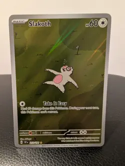 Pokemon TCG Slakoth 212/191 Surging Sparks Full Art Illustration Rare Pack Fresh - Image 1