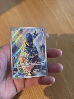 Pokemon Sawk TCG Illustration Rare Card 130/086 SV White Flare NM - Image 3