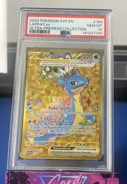 2024 POKEMON SVP BLACK STAR PROMO #164 LAPRAS EX PSA 10 - Image 1