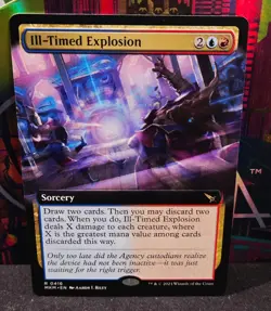 magic the gathering - Ill-Timed Explosion - Sorcery - Rare - Draw Cards Blue/Red - Image 1