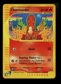 Charmander 98/165 Expedition 2002 Reverse Holo e-Series Pokemon Card TCG - Image 1