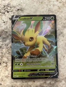 Pokemon TCG Leafeon v Crown Zenith Holo Ultra Rare Card 013/159 - Image 1