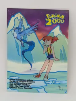 Misty & Articuno Pokemon 2000 Movie Topps Sticker Card #2 (LP/MP) - Image 1