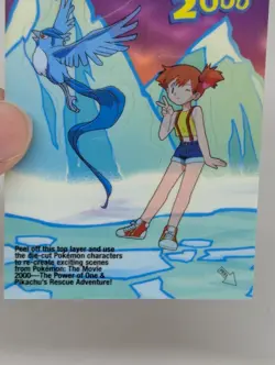 Misty & Articuno Pokemon 2000 Movie Topps Sticker Card #2 (LP/MP) - Image 5